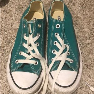 Teal green converse
